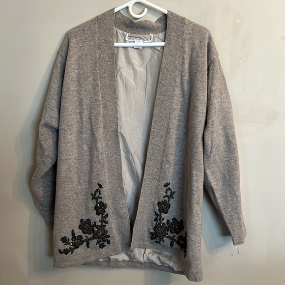 Vintage Lambswool Sweater and Cardigan Set Hand Beaded Size M - Picture 9 of 15